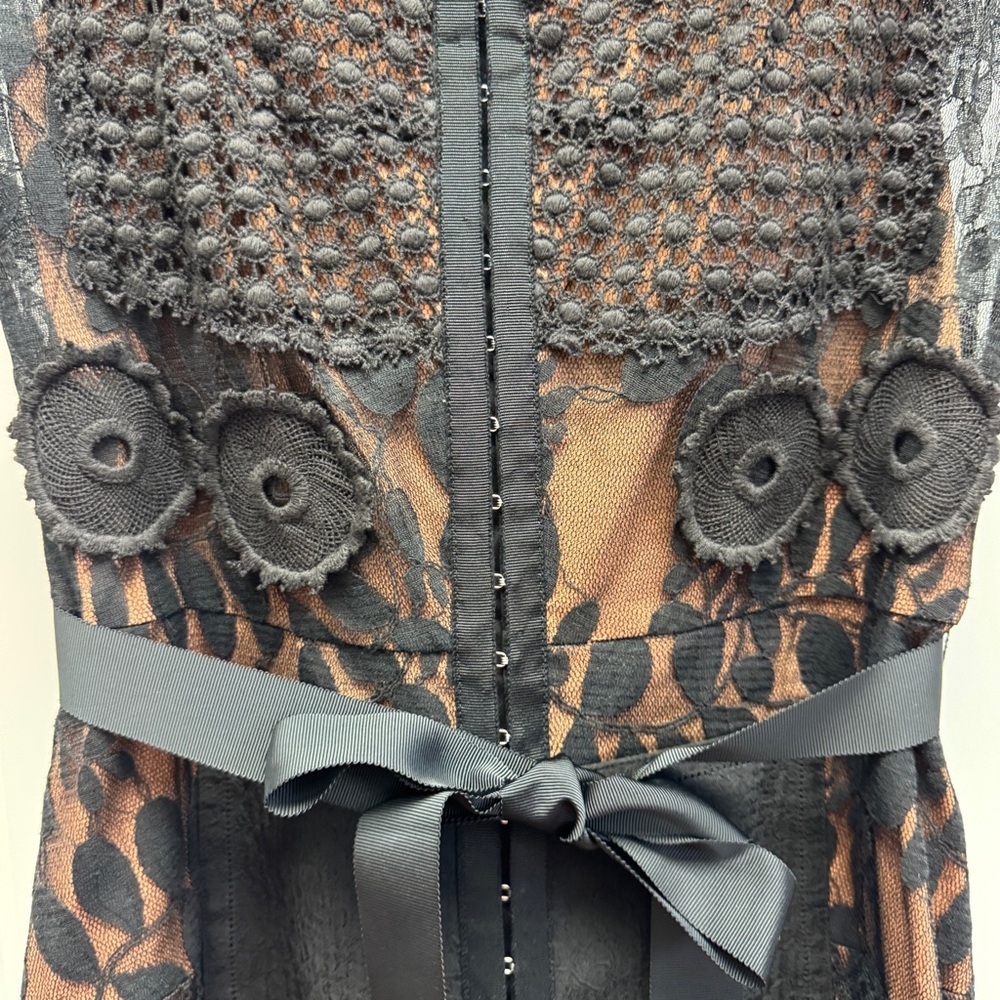 Beguile Byron Lars for Anthropologie Black Lace Carissima Sheath Dress - Picture 11 of 16